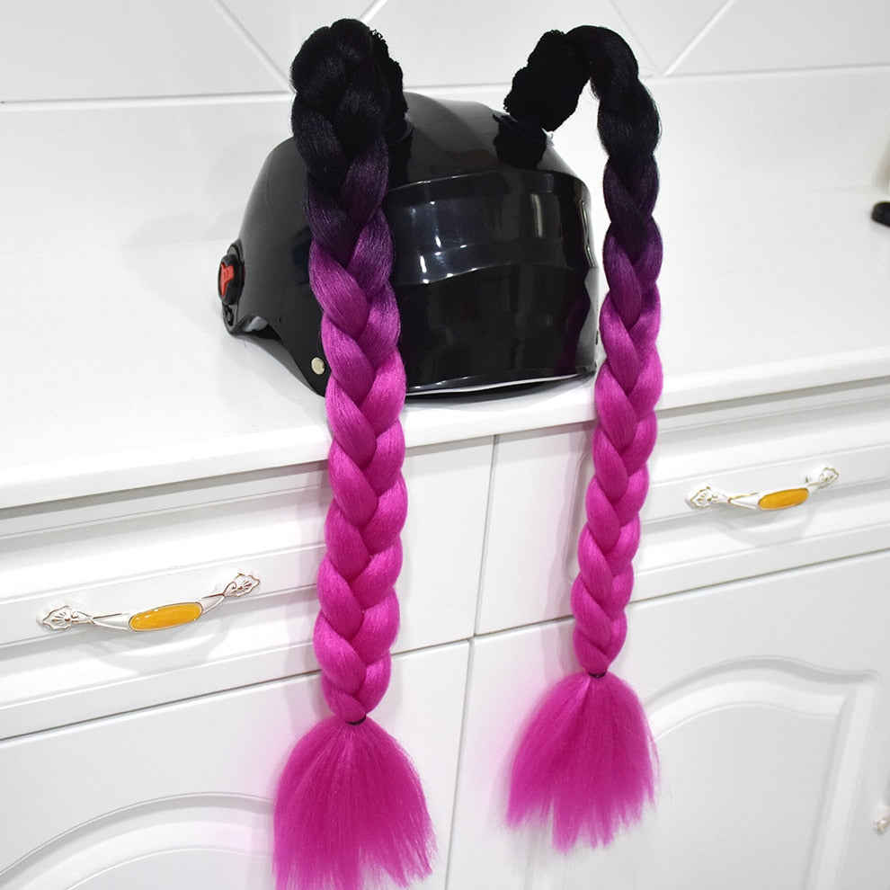 2PCS Helmet Braids