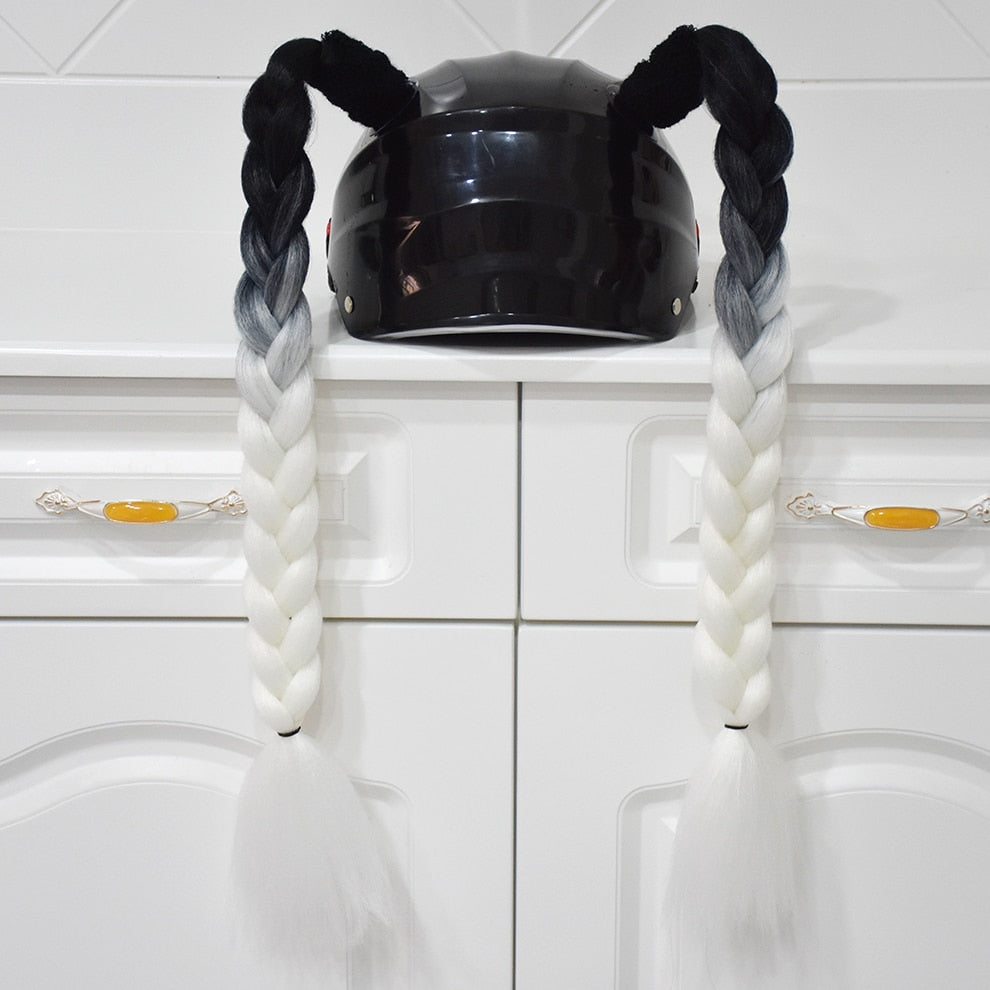 2PCS Helmet Braids