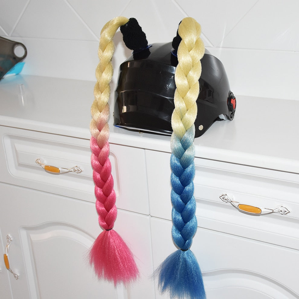 2PCS Helmet Braids