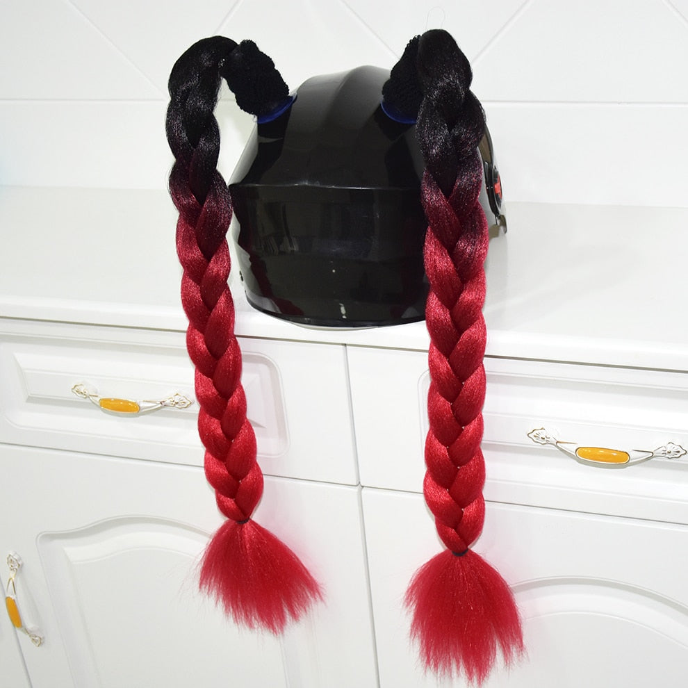 2PCS Helmet Braids