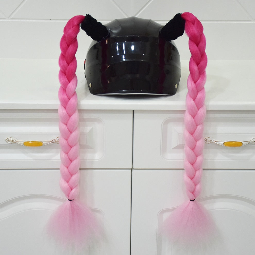 2PCS Helmet Braids