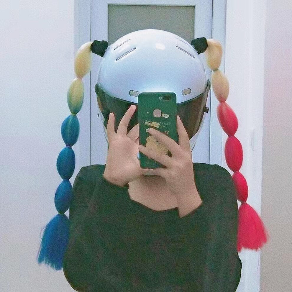 2PCS Helmet Braids