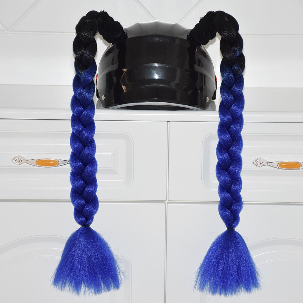 2PCS Helmet Braids